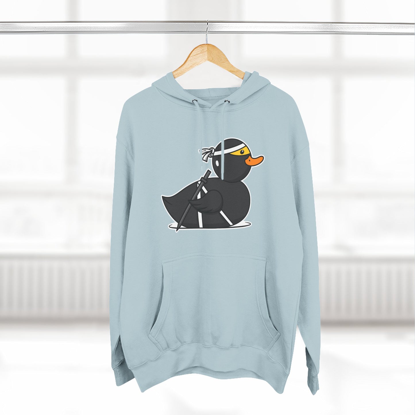 Three-Panel Fleece Hoodie (Ninja Duck)