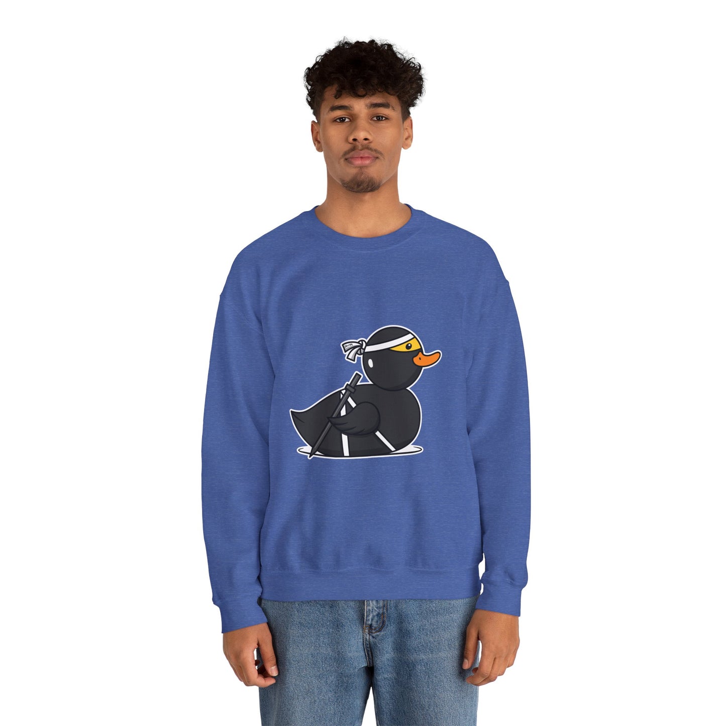 Unisex Heavy Blend™ Crewneck Sweatshirt (Ninja Duck)