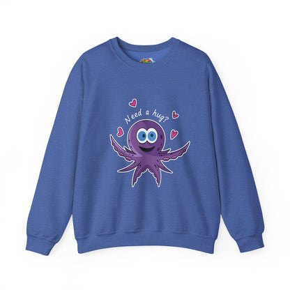 Unisex Heavy Blend™ Crewneck Sweatshirt (Octopus Hug)