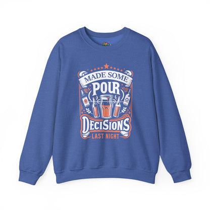 Unisex Heavy Blend™ Crewneck Sweatshirt (Pour Decisions)