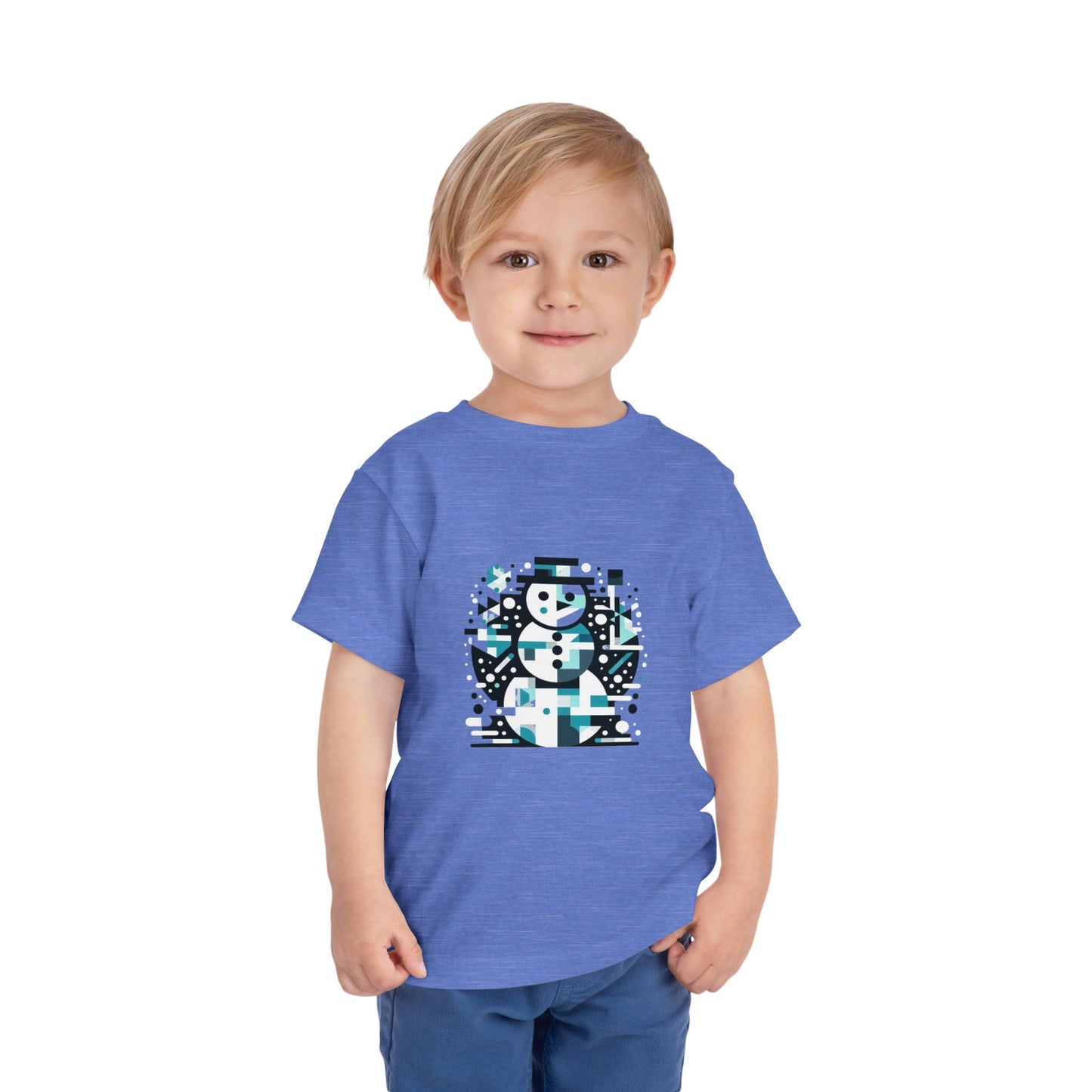 Toddler Short Sleeve Tee (Abstract Snowman)