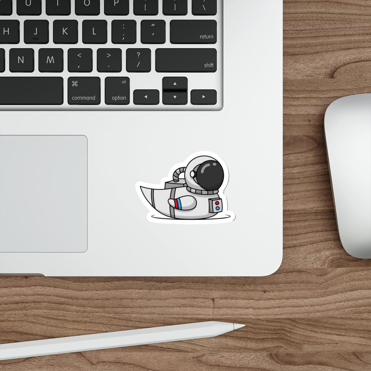 Die-Cut Stickers | Vibrant Art for Personalization (Astronaut Duck)