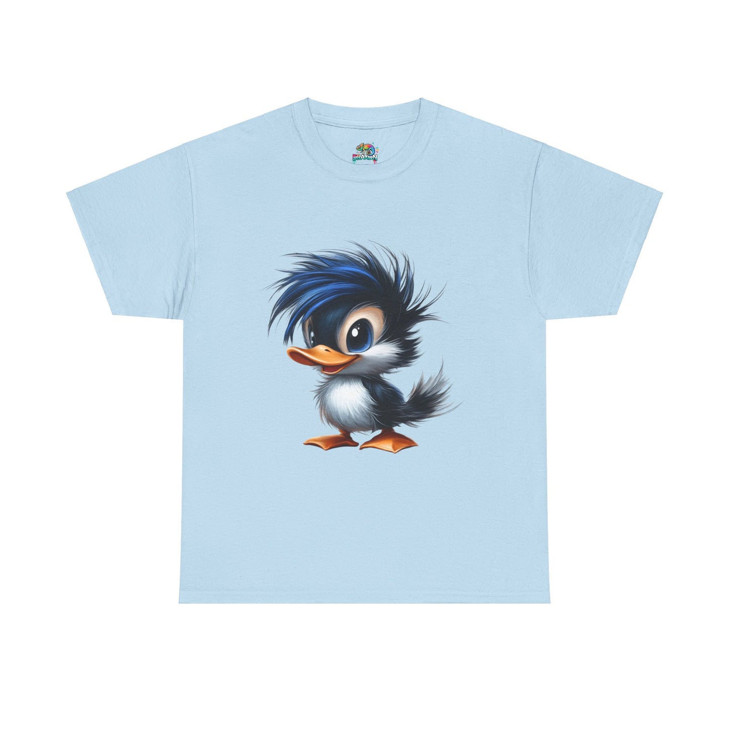 Unisex Heavy Cotton Tee (Blue Hair Duck)