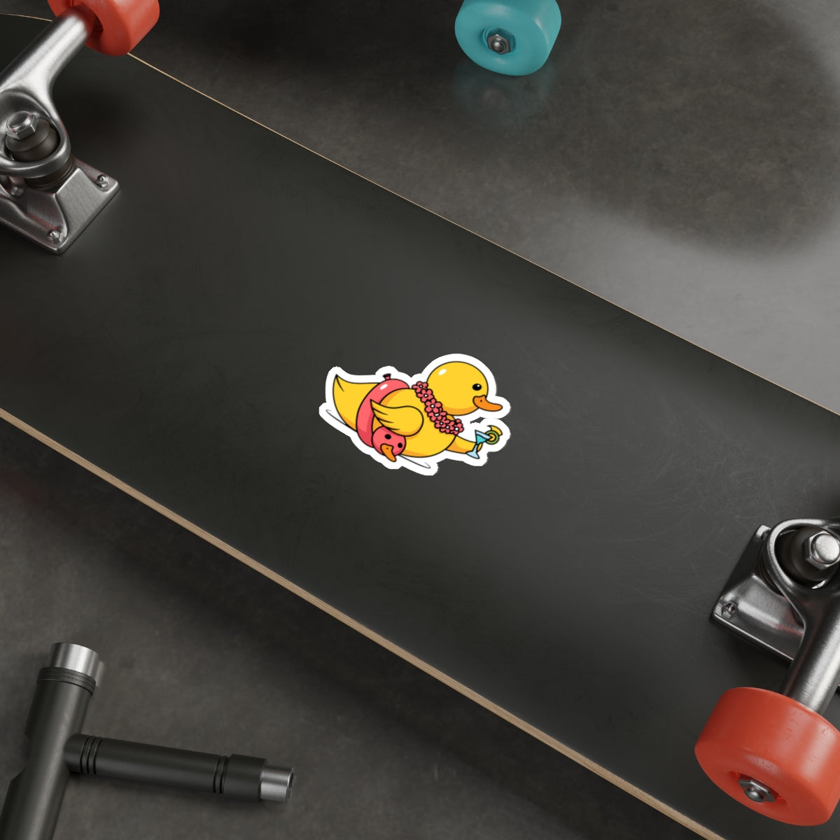 Die-Cut Stickers | Vibrant Art for Personalization (Tropical Duck)