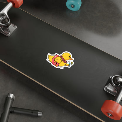 Die-Cut Stickers | Vibrant Art for Personalization (Tropical Duck)