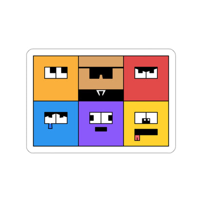 Die-Cut Stickers | Vibrant Art for Personalization (Emotion Blocks)