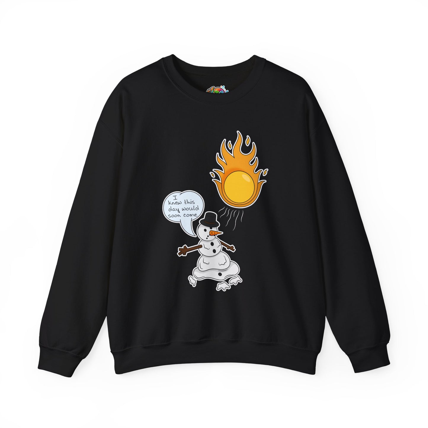 Unisex Heavy Blend™ Crewneck Sweatshirt (Melting Snowman)