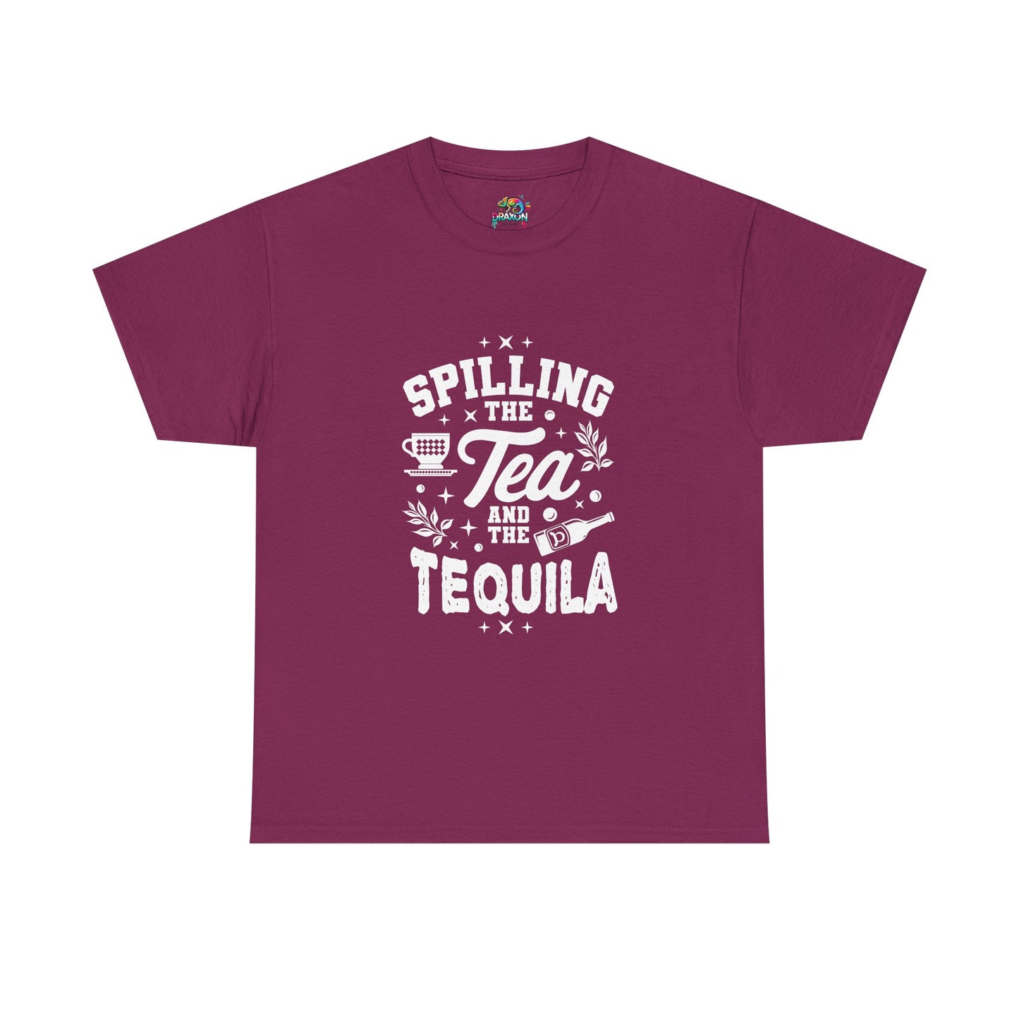 Unisex Heavy Cotton Tee (Spill Tea & Tequila)