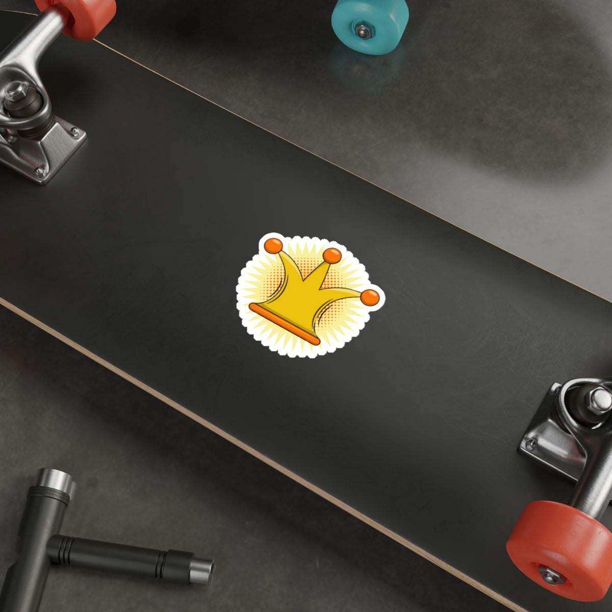 Die-Cut Stickers | Vibrant Art for Personalization (Crown)