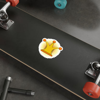 Die-Cut Stickers | Vibrant Art for Personalization (Crown)