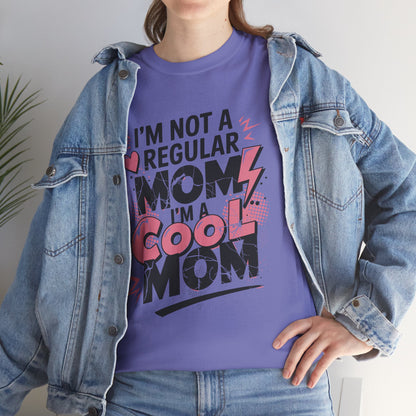 Unisex Heavy Cotton Tee (I'm Not a Regular Mom, I'm a Cool Mom)