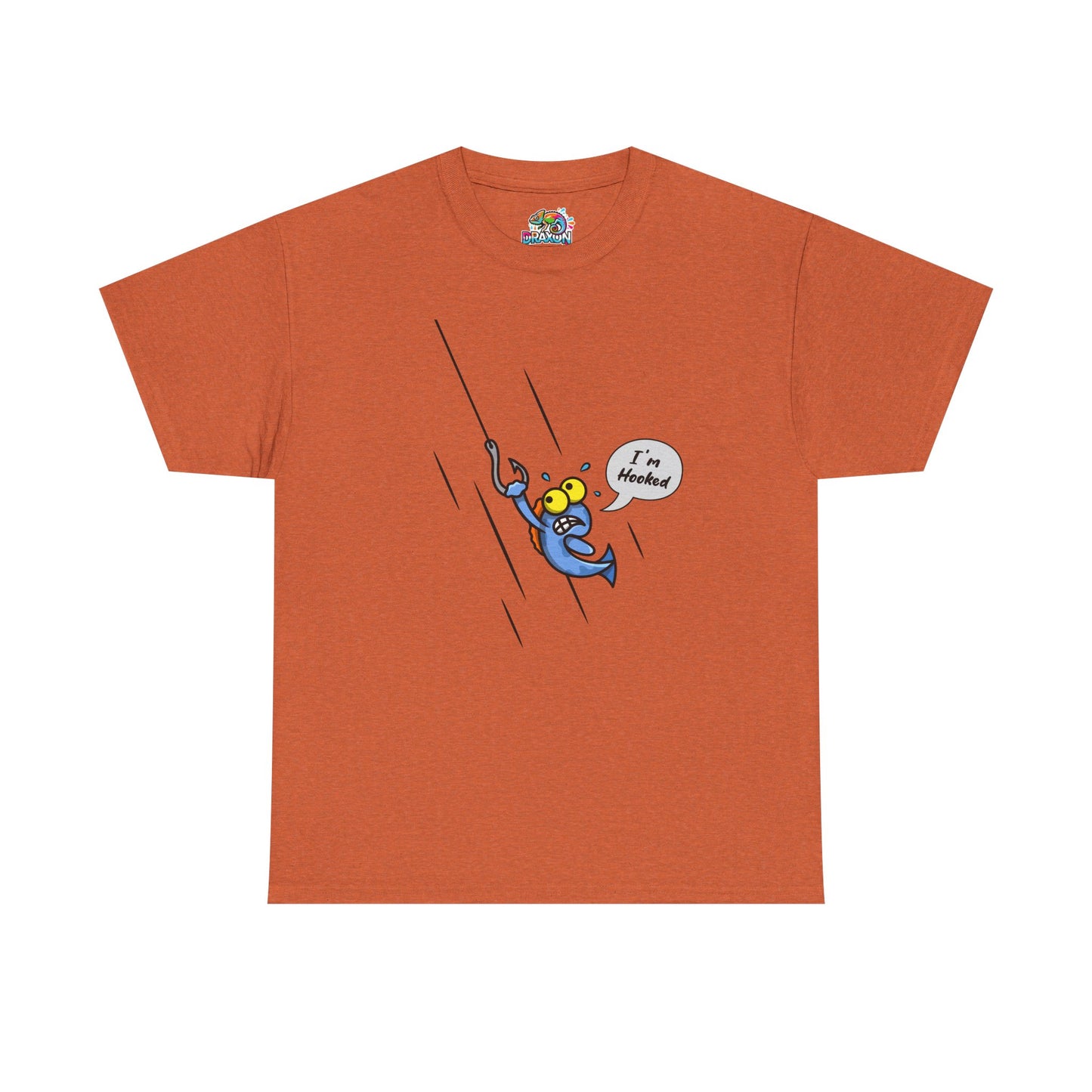 Unisex Heavy Cotton Tee (Fishing Hooked)