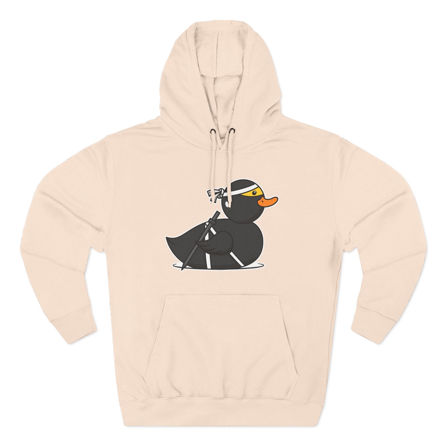 Three-Panel Fleece Hoodie (Ninja Duck)