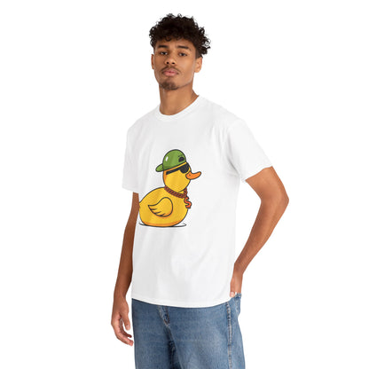 Unisex Heavy Cotton Tee (Gangster Duck)