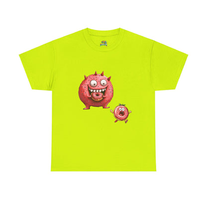 Unisex Heavy Cotton Tee (Donut Monster eating Donut)