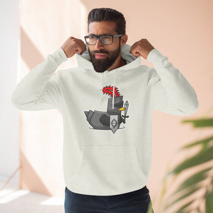 Three-Panel Fleece Hoodie (Knight Duck)