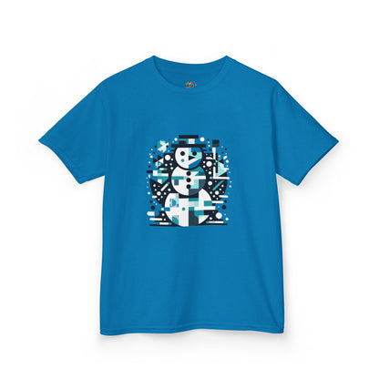 Kids Heavy Cotton T-Shirt (Abstract Snowman)