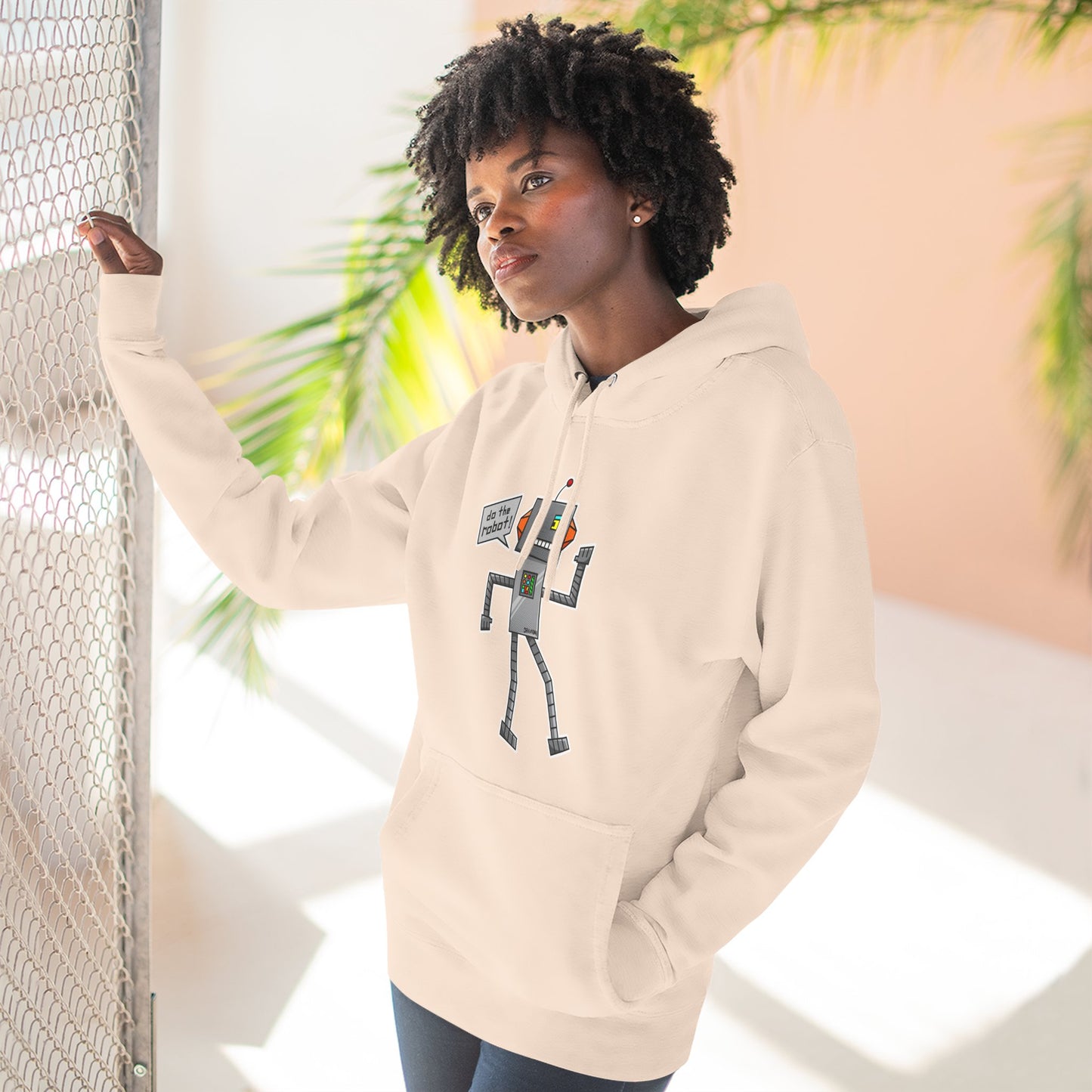 Three-Panel Fleece Hoodie (Do the Robot)