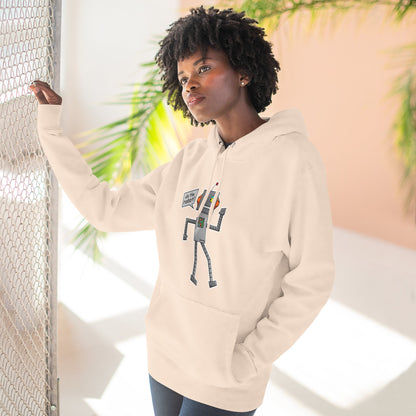 Three-Panel Fleece Hoodie (Do the Robot)