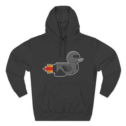 Three-Panel Fleece Hoodie (Robot Duck)