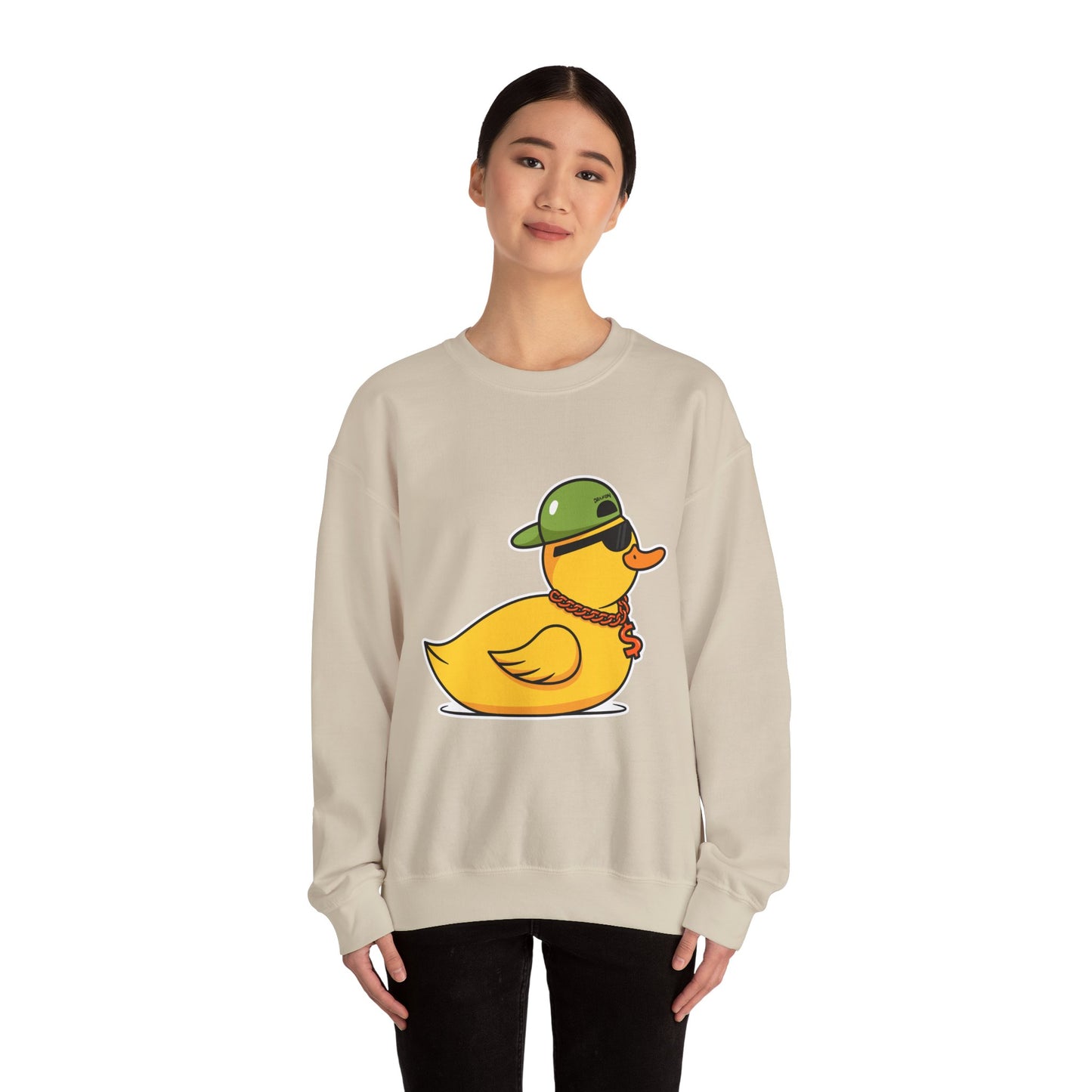 Unisex Heavy Blend™ Crewneck Sweatshirt (Gangster Duck)