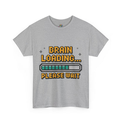 Unisex Heavy Cotton Tee (Brain Loading...Please Wait)