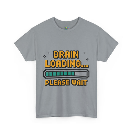 Unisex Heavy Cotton Tee (Brain Loading...Please Wait)
