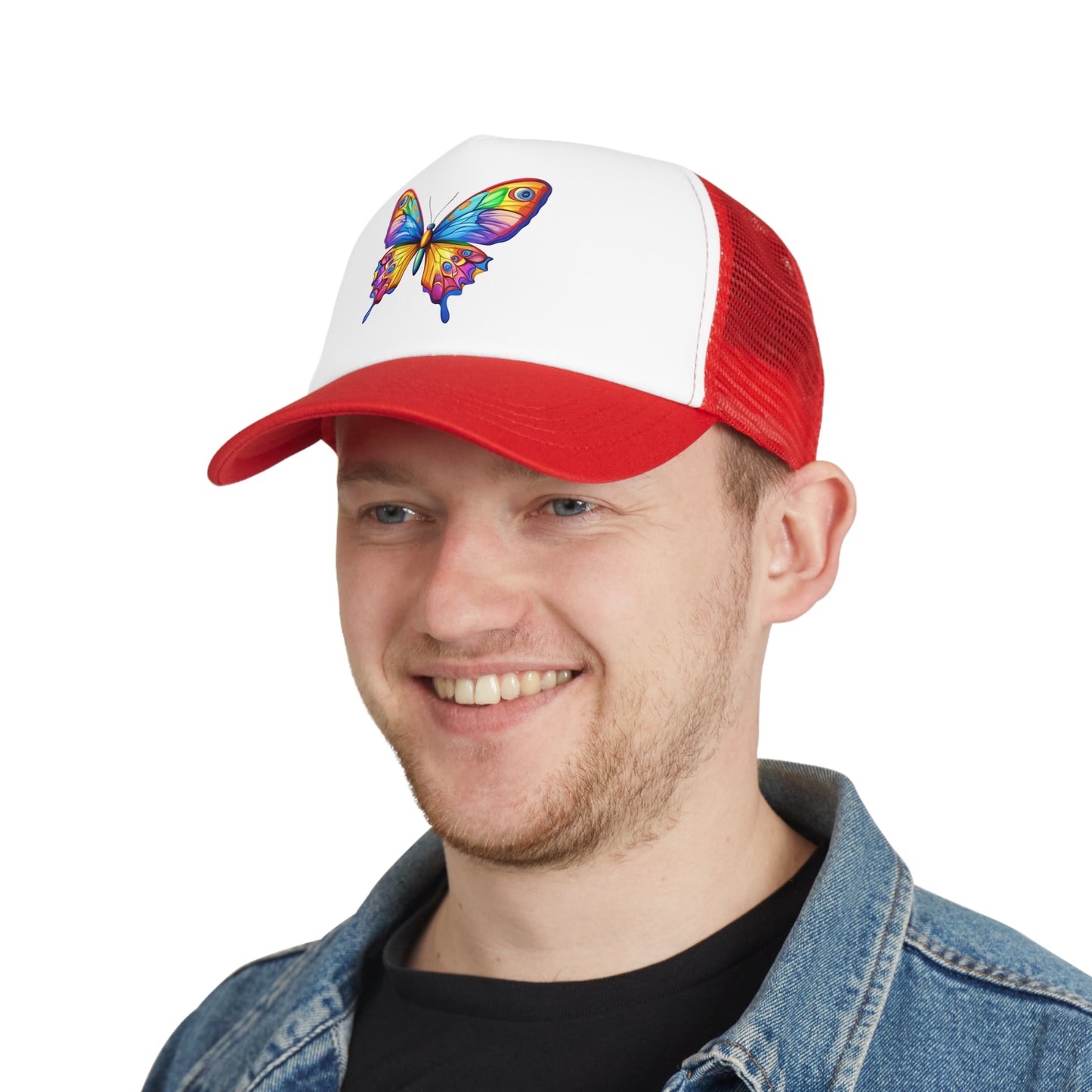 Mesh Cap (Colorful Butterfly)