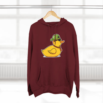 Three-Panel Fleece Hoodie (Gangster Duck)