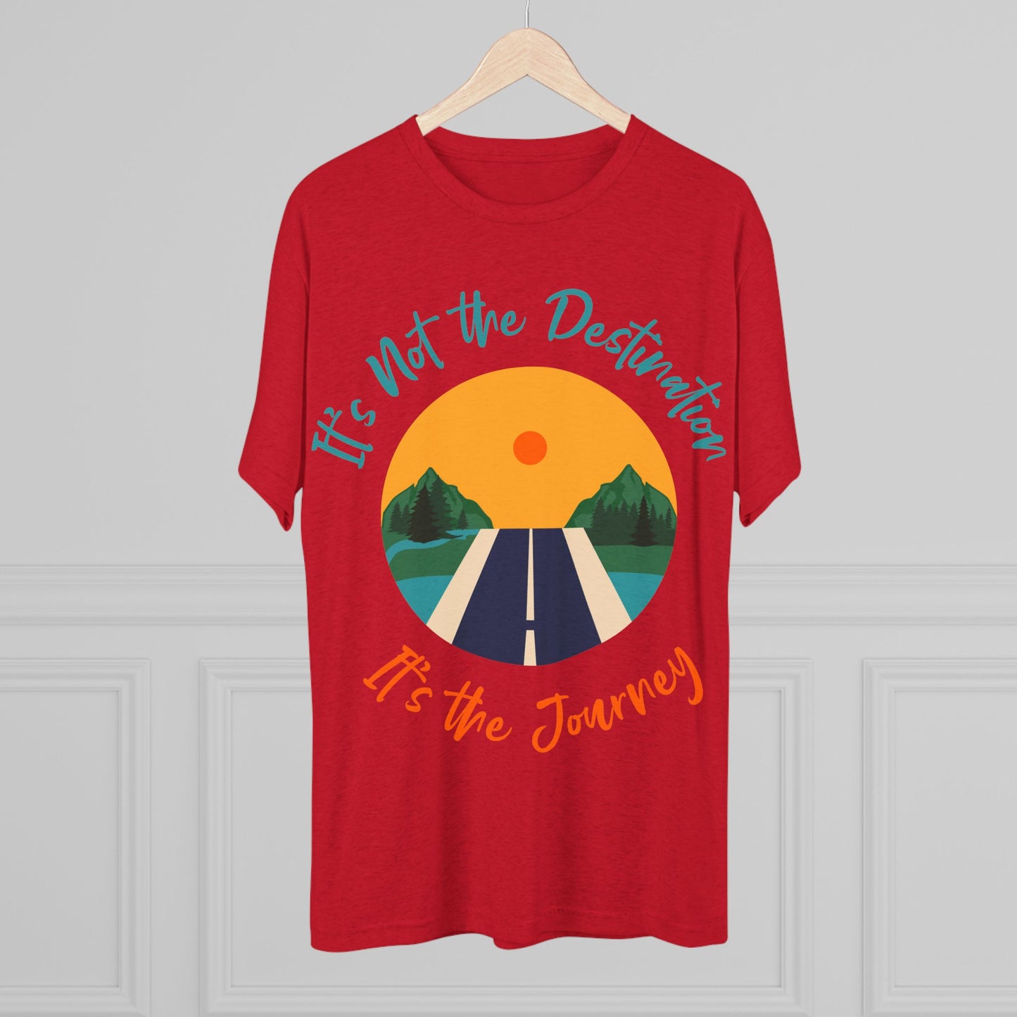 Unisex Tri-Blend Crew Tee (It's not Destination, It's Journey)