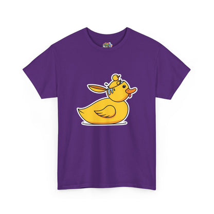 Unisex Heavy Cotton Tee (Duck Bird Brain)