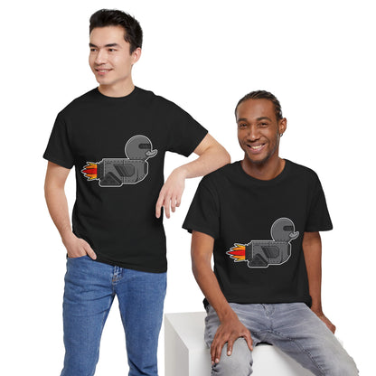 Unisex Heavy Cotton Tee (Robot Duck)