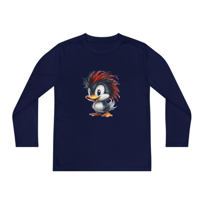 Youth Long Sleeve Competitor Tee (Red Hair Duck)