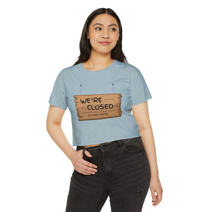 Women's Festival Crop Top (We're Closed)