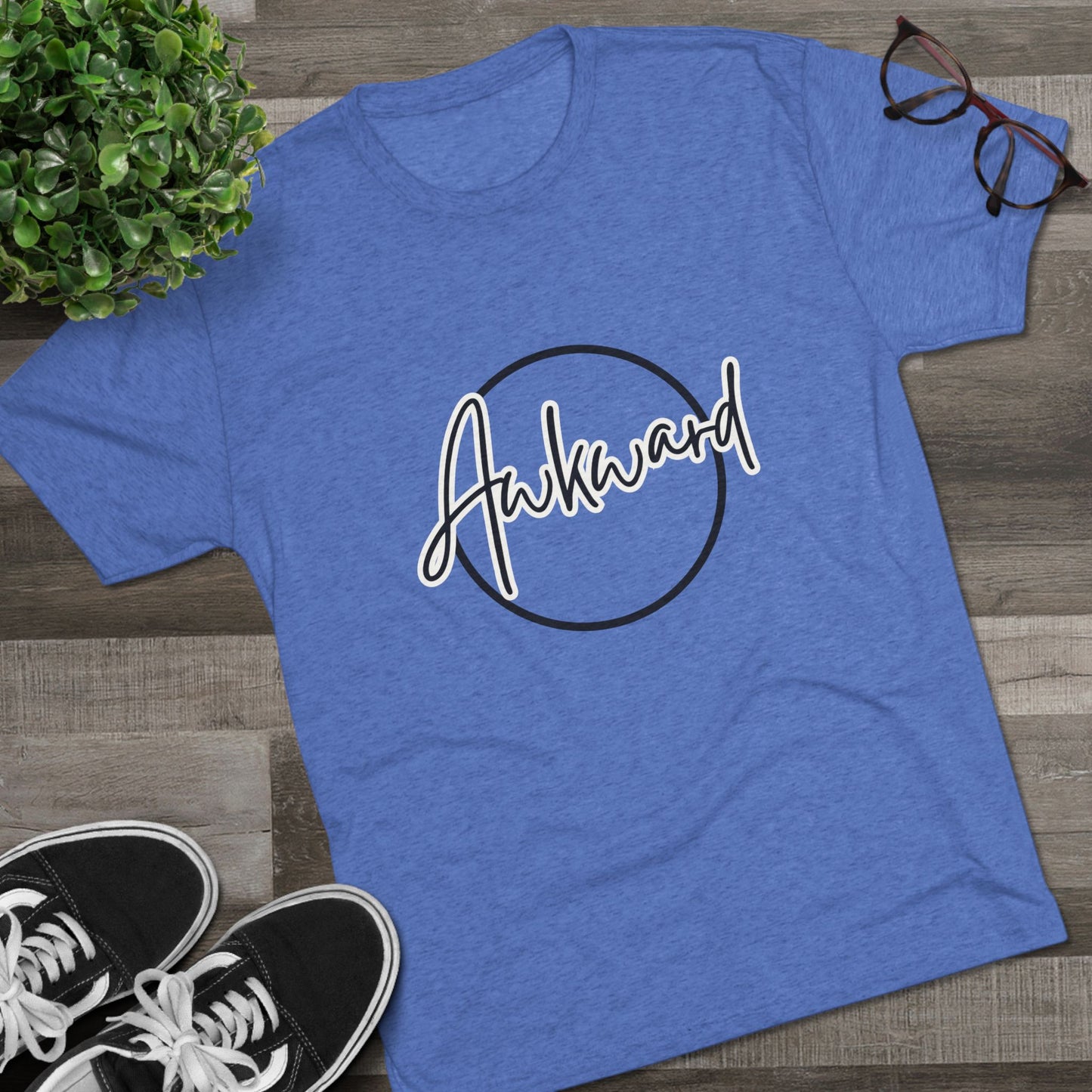 Unisex Tri-Blend Crew Tee (Awkward)