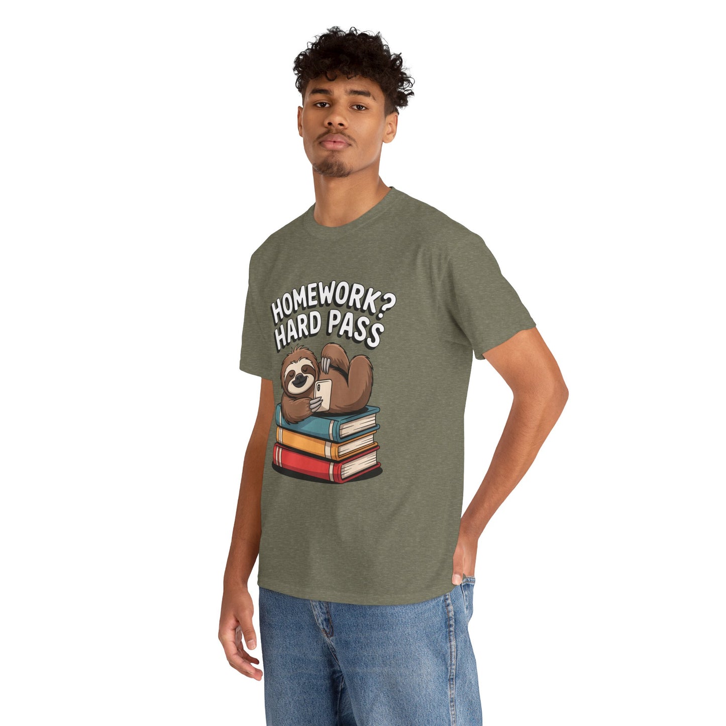 Unisex Heavy Cotton Tee (Homework? Hard Pass)