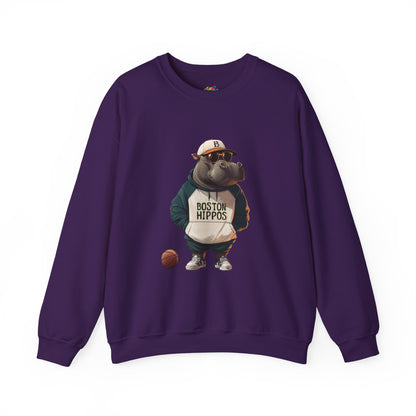 Unisex Heavy Blend™ Crewneck Sweatshirt (Boston Hippos)