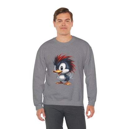 Unisex Heavy Blend™ Crewneck Sweatshirt (Red Hair Duck)