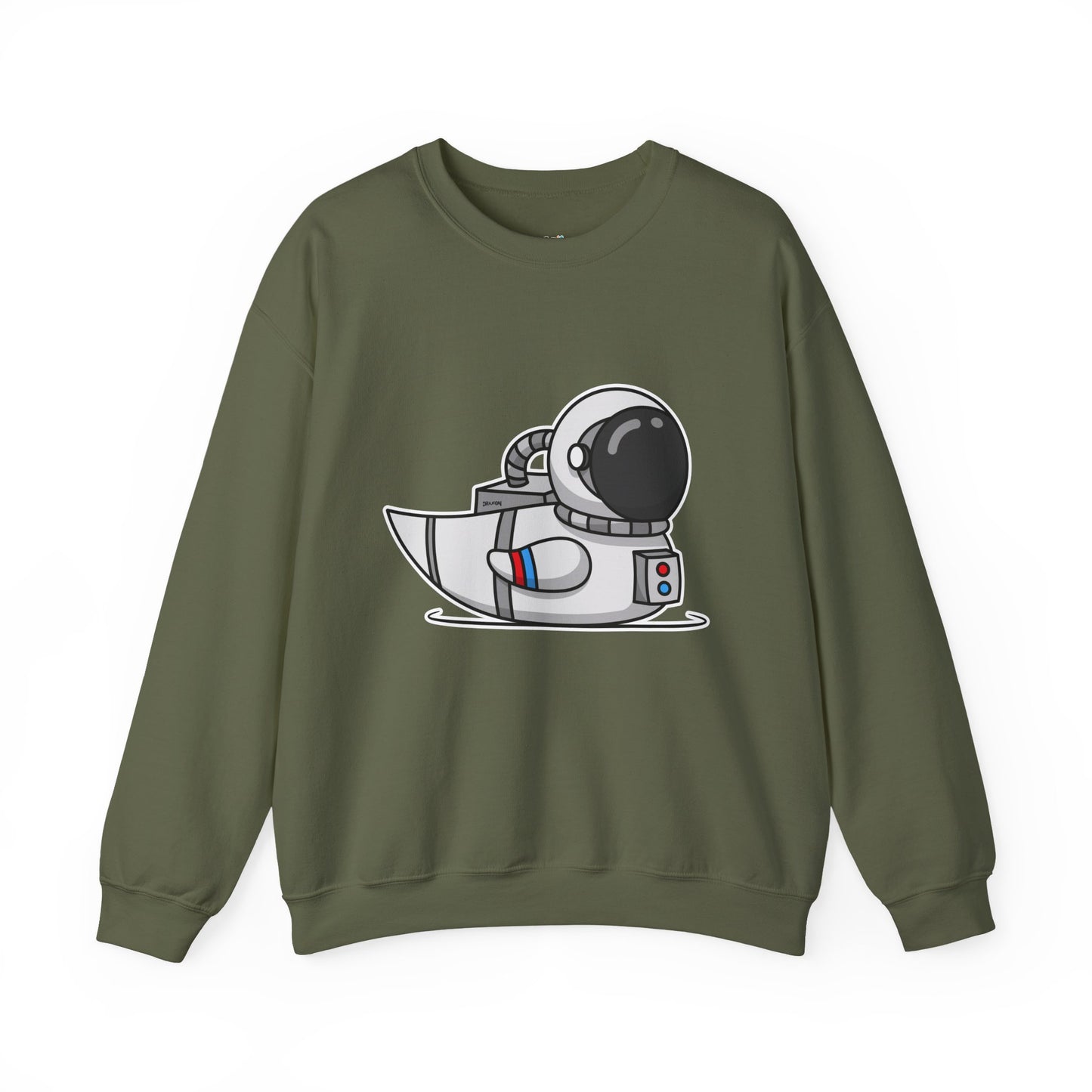 Unisex Heavy Blend™ Crewneck Sweatshirt (Astronaut Duck)
