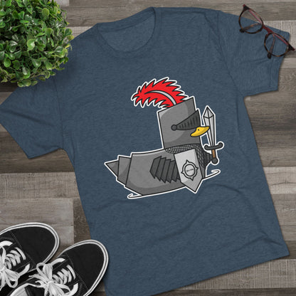 Unisex Tri-Blend Crew Tee (Knight Duck)