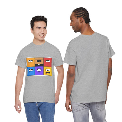 Unisex Heavy Cotton Tee (Emotion Blocks)