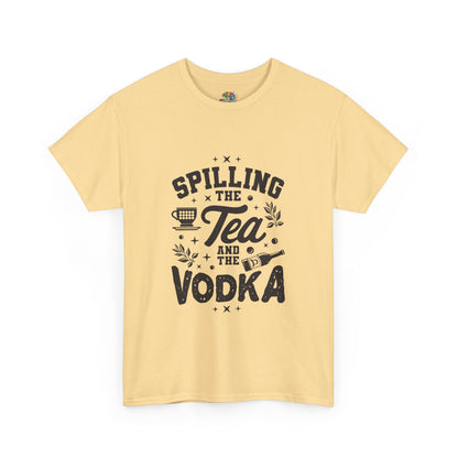 Unisex Heavy Cotton Tee (Spill Tea & Vodka)