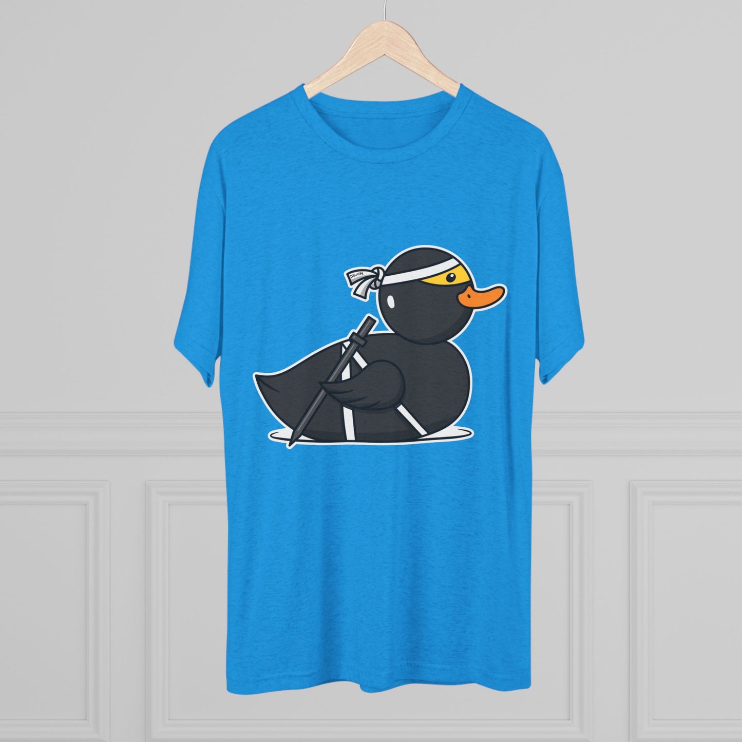Unisex Tri-Blend Crew Tee (Ninja Duck)