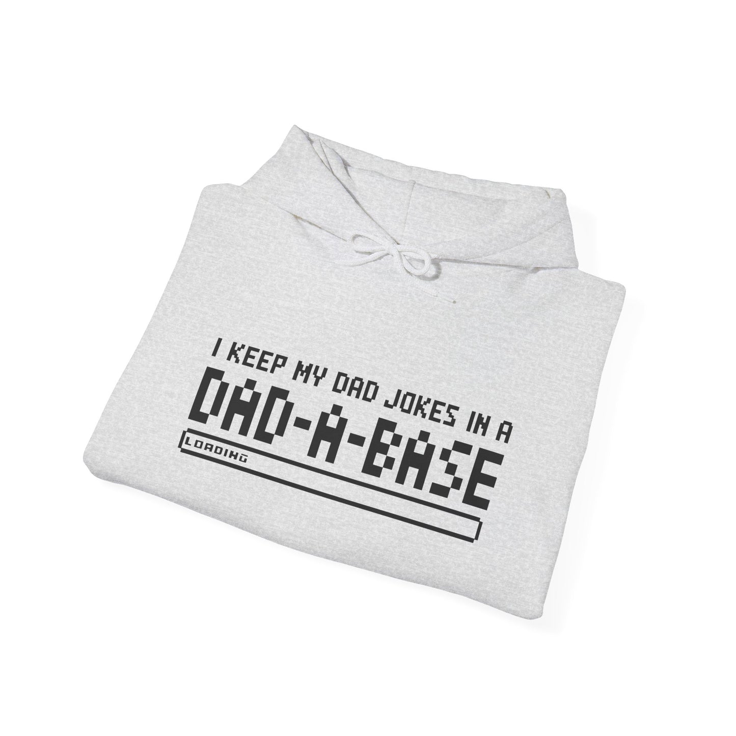 Dad Jokes Hoodie - Unisex Heavy Blend™ Sweatshirt (Keep my Jokes in a Dad-A-Base)