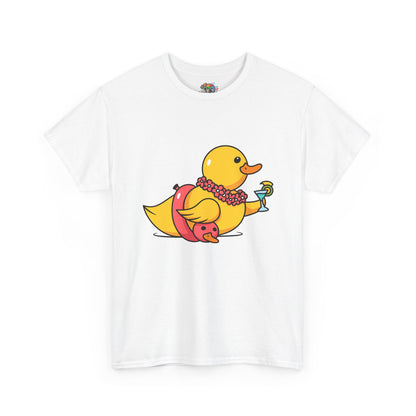 Unisex Heavy Cotton Tee (Tropical Duck)