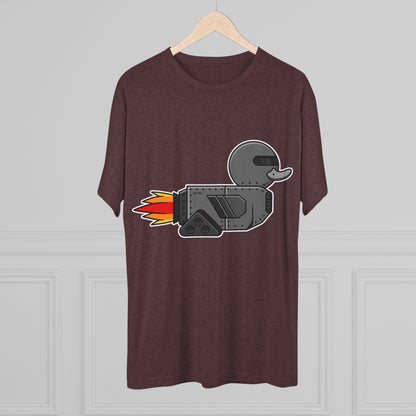 Unisex Tri-Blend Crew Tee (Robot Duck)