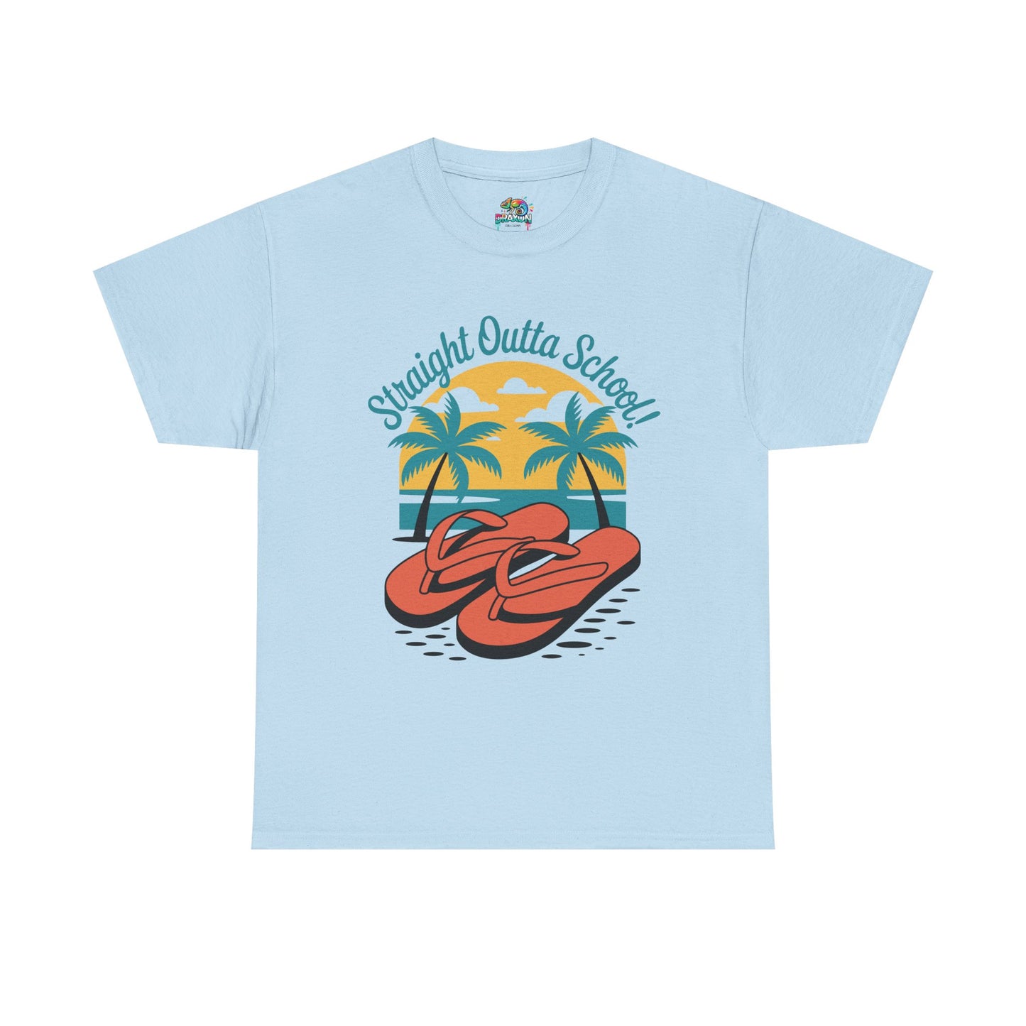 Unisex Heavy Cotton Tee (Straight Outta School)