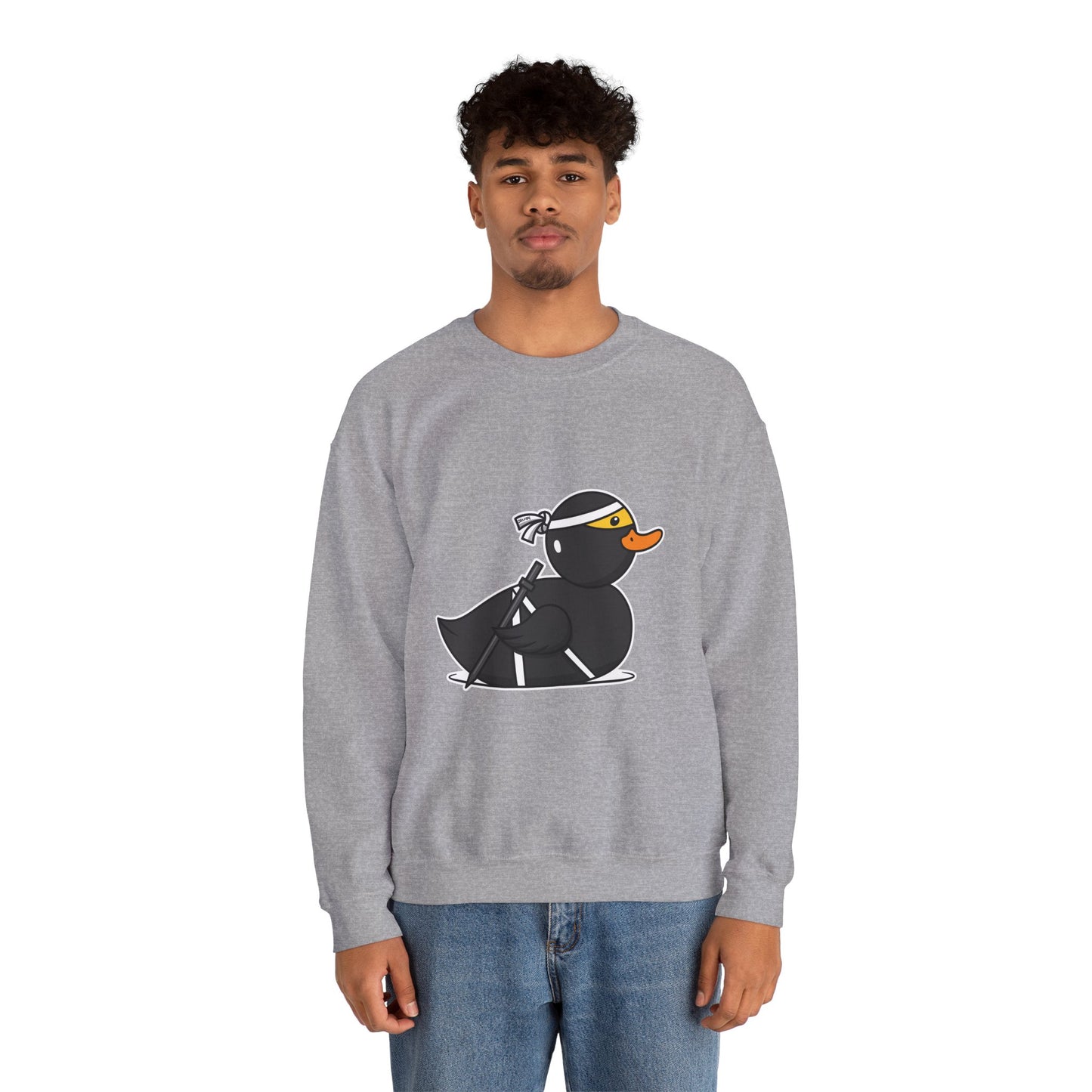 Unisex Heavy Blend™ Crewneck Sweatshirt (Ninja Duck)
