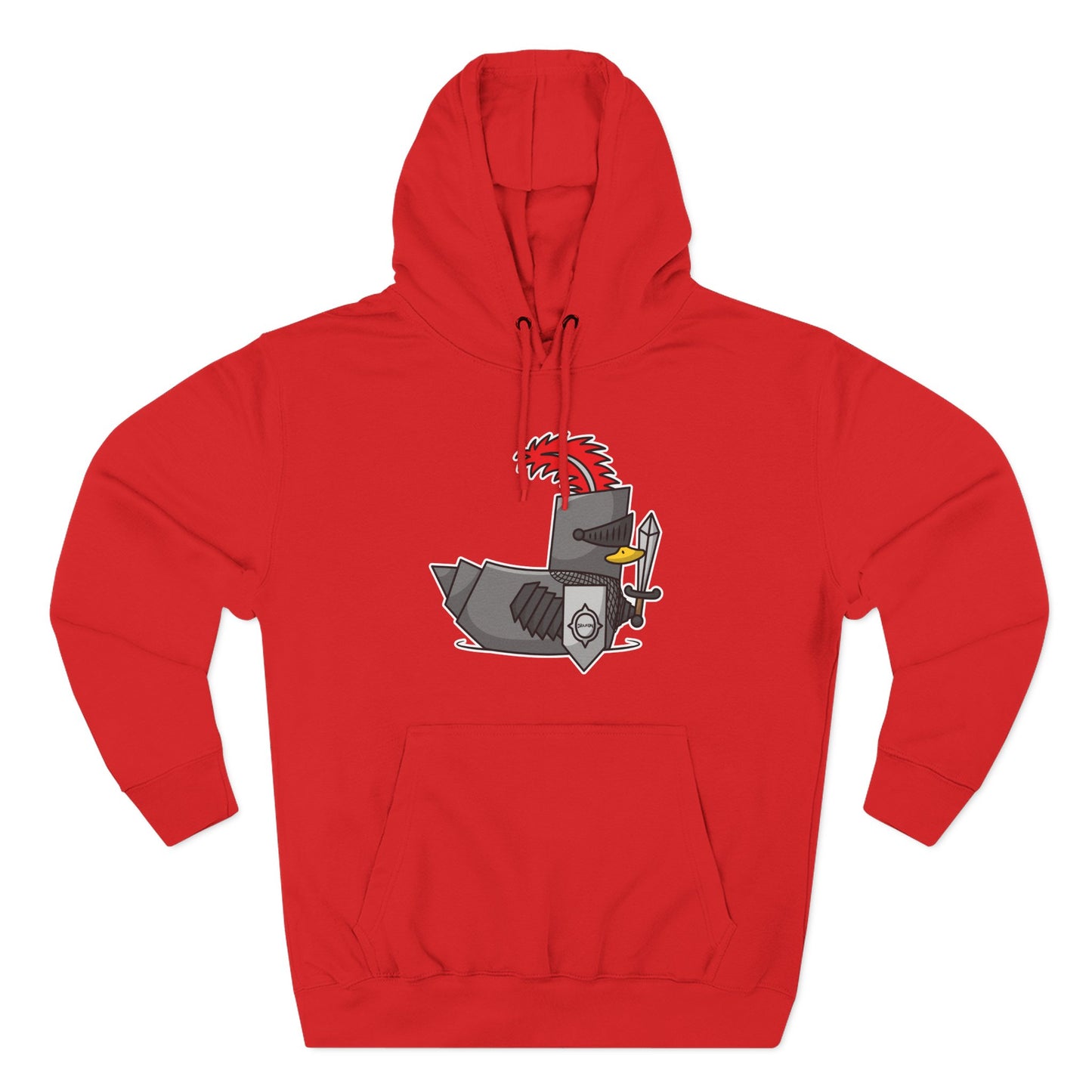 Three-Panel Fleece Hoodie (Knight Duck)