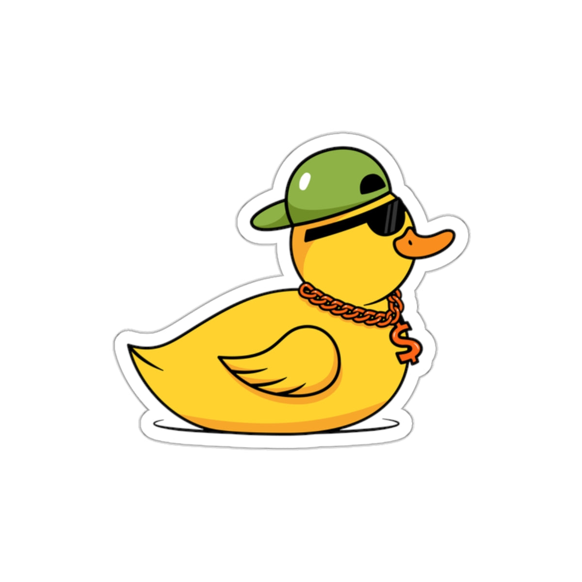 Die-Cut Stickers | Vibrant Art for Personalization (Cool Duck)